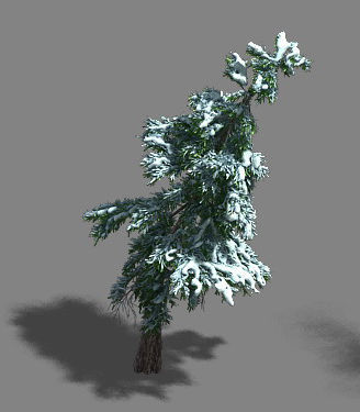 Ice and Snow - Cedar 02 3D model_2