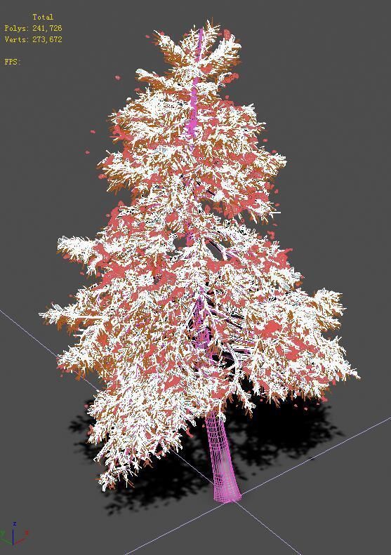 Ice and Snow - Cedar 02 3D model_4