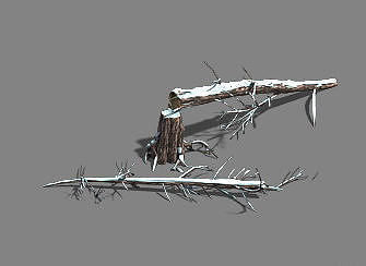 Ice and Snow - Cedar 04 3D model