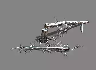 Ice and Snow - Cedar 04 3D model