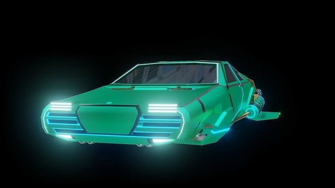 Scifi Sports Car Free 3D model