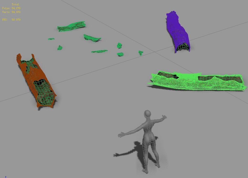 Fell to the ground decay tree 02 3D model_5