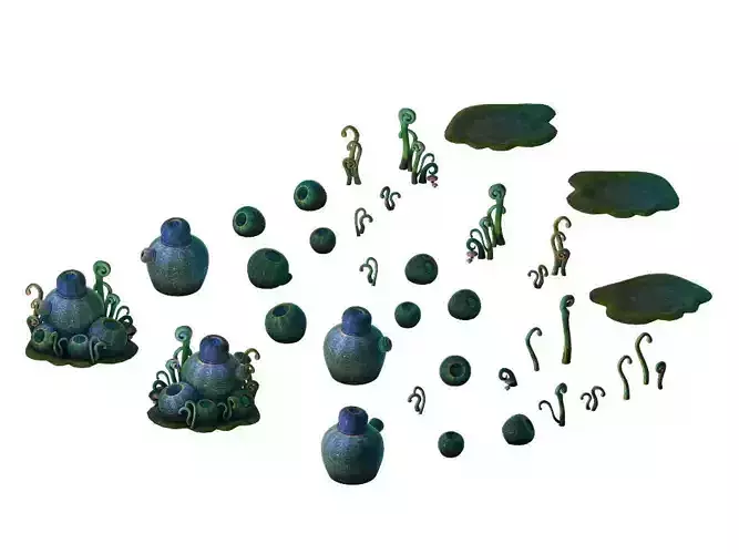 Game Models - poison Valley Scene - hemlock Cong