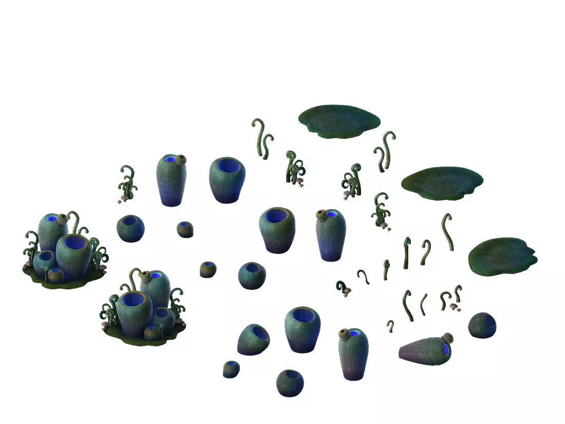 Models - poison Valley Scene - hemlock Cong 02 3D model_0