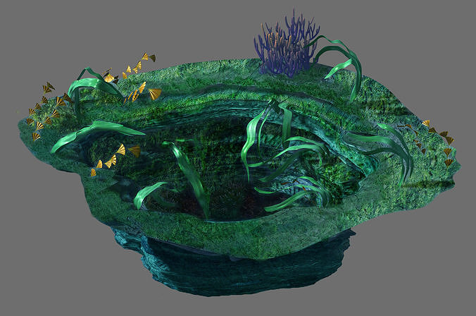 Game Model - Seabed - Big Swirl 3D model
