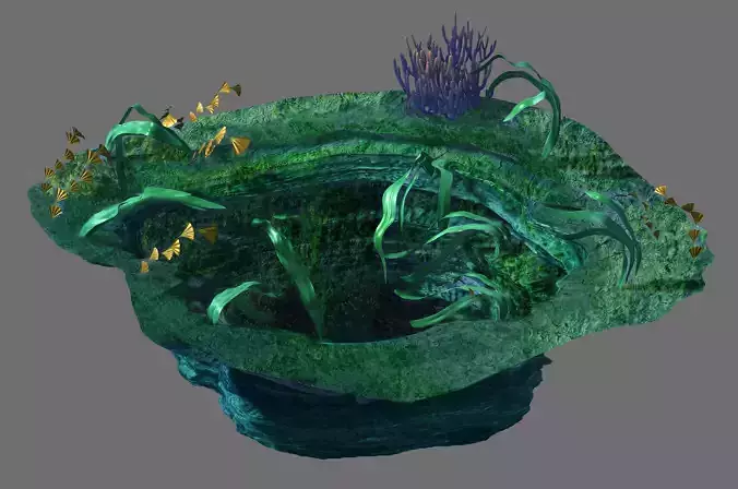 Game Model - Seabed - Big Swirl 3D model