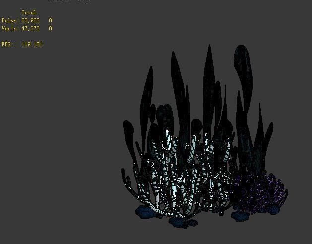 Game Model - Seabed - Coral Cluster 3D model_1