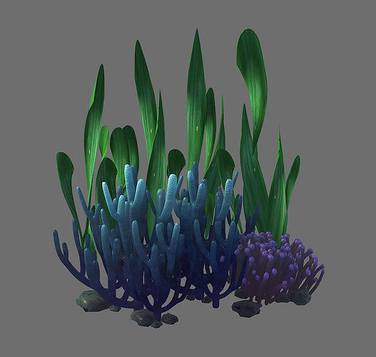 Game Model - Seabed - Coral Cluster 3D model