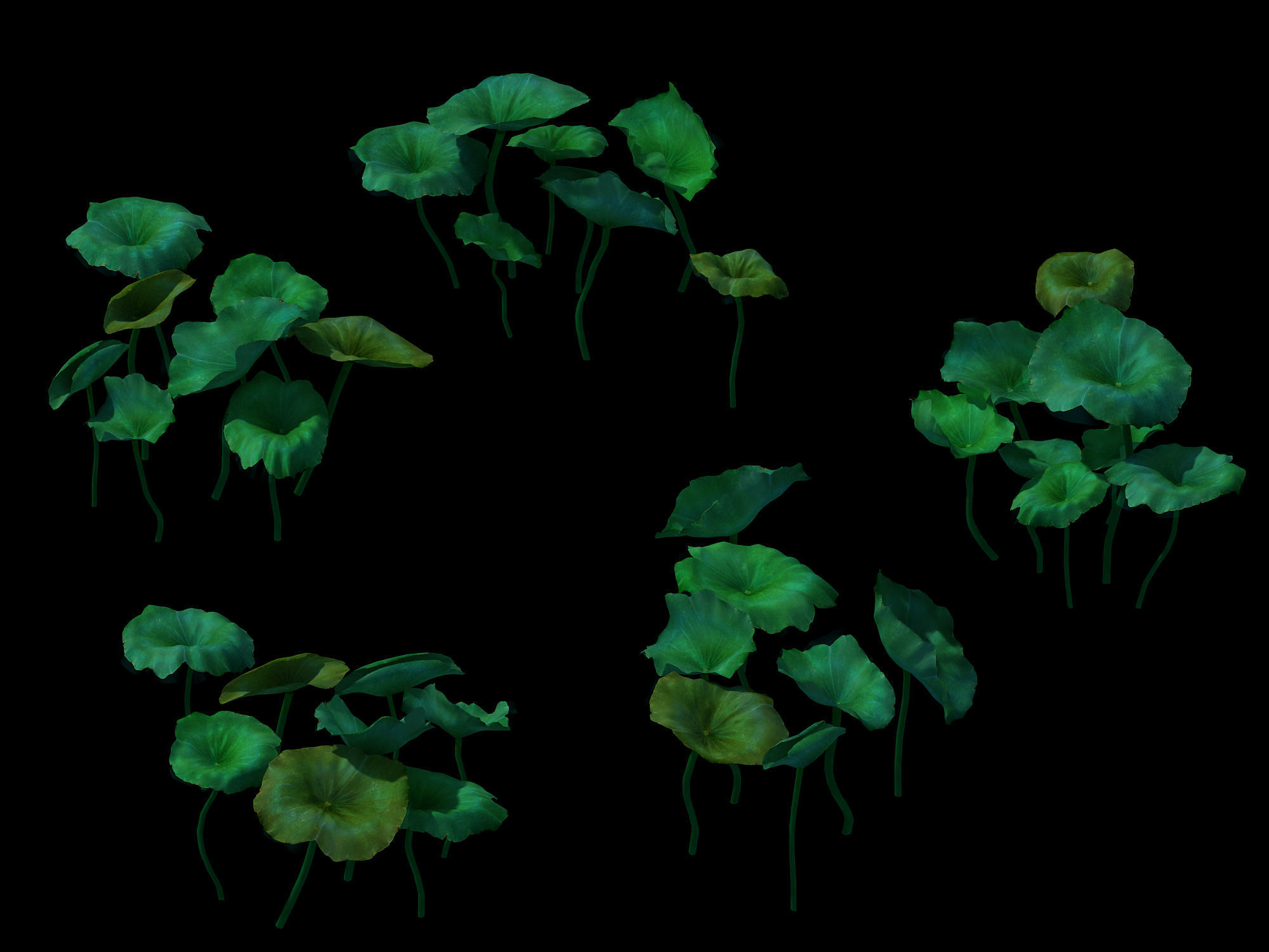 Game model - lotus road 3D model_3