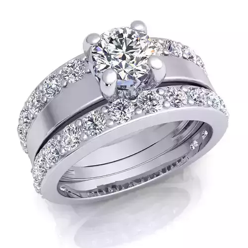 Luxury Woman Diamond Ring  3D print model