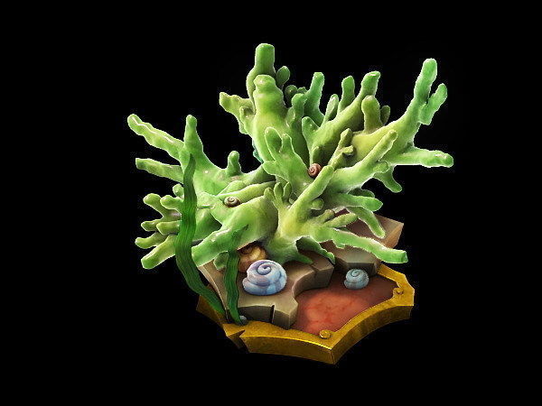 Game Models - Family Objects - Jade Coral 3D model_2