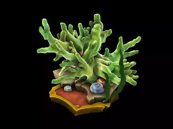 Game Models - Family Objects - Jade Coral 3D model_0