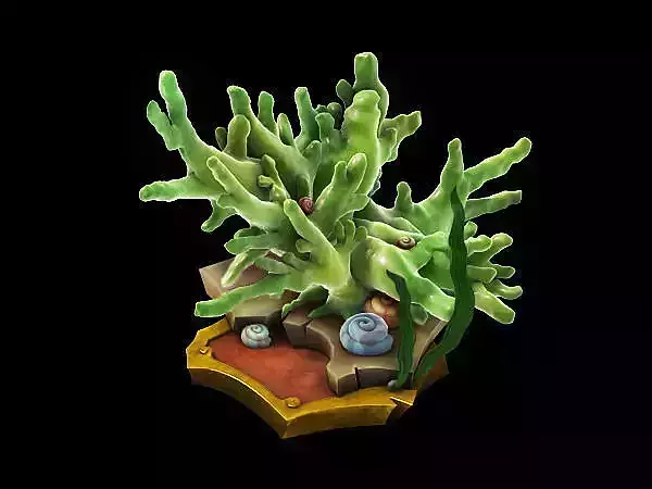 Game Models - Family Objects - Jade Coral 3D model