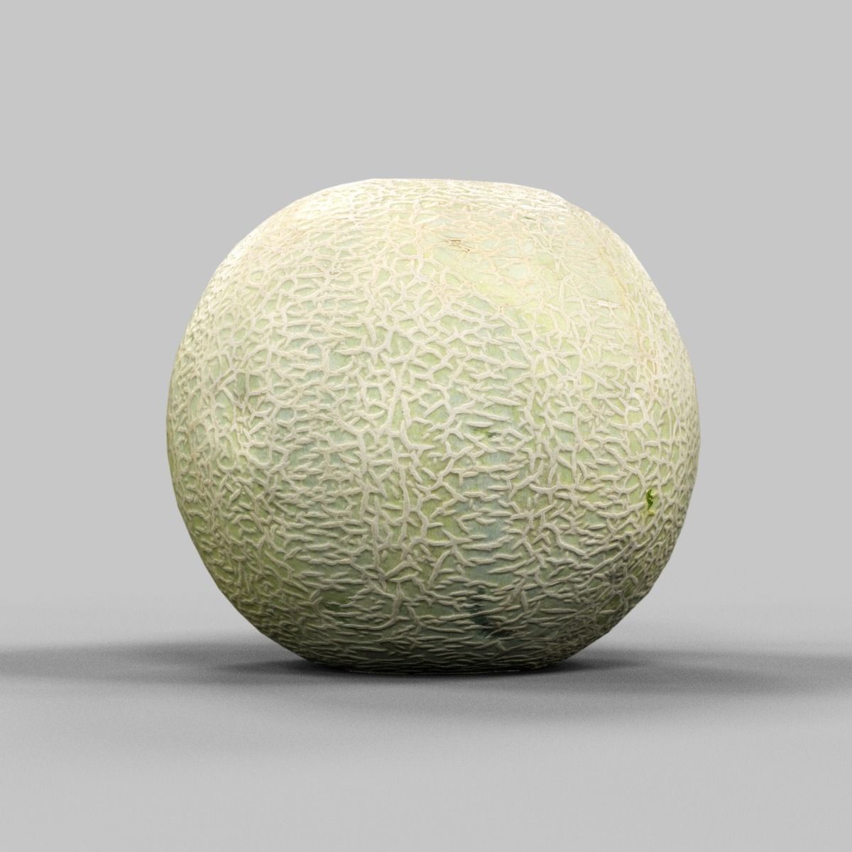 Melon cantaloupe Low-poly 3D model