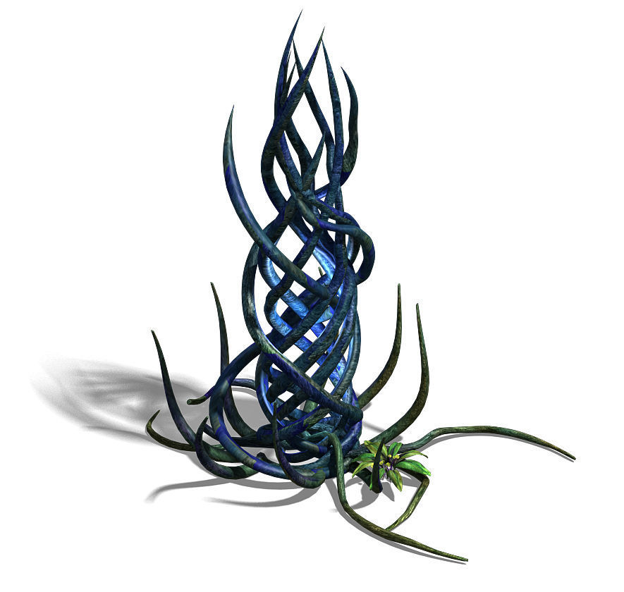 Elven Forest - Supernatural Flowers 03 3D model_2