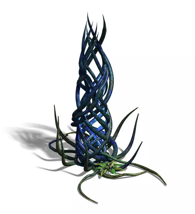 Elven Forest - Supernatural Flowers 03 3D model_0
