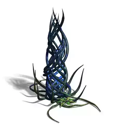 Elven Forest - Supernatural Flowers 03 3D model