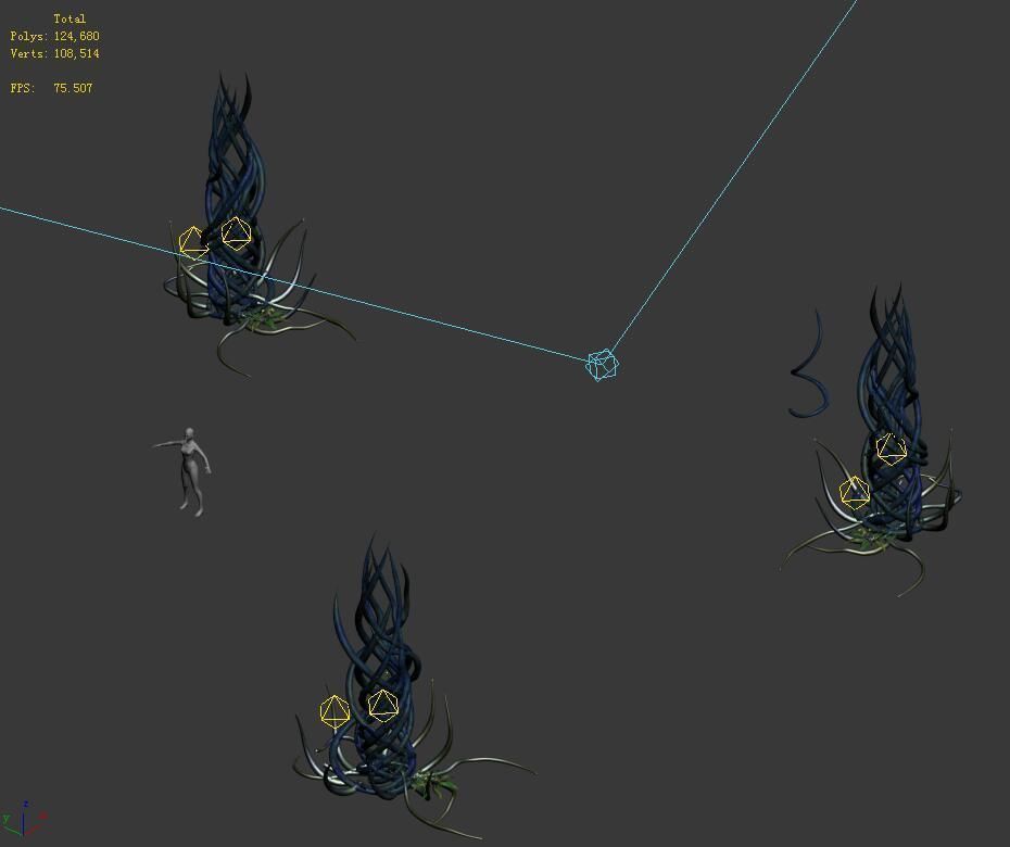 Elven Forest - Supernatural Flowers 03 3D model_5