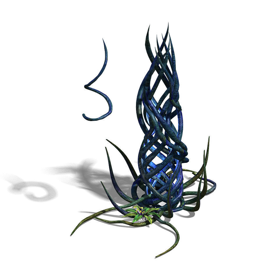 Elven Forest - Supernatural Flowers 03 3D model_1