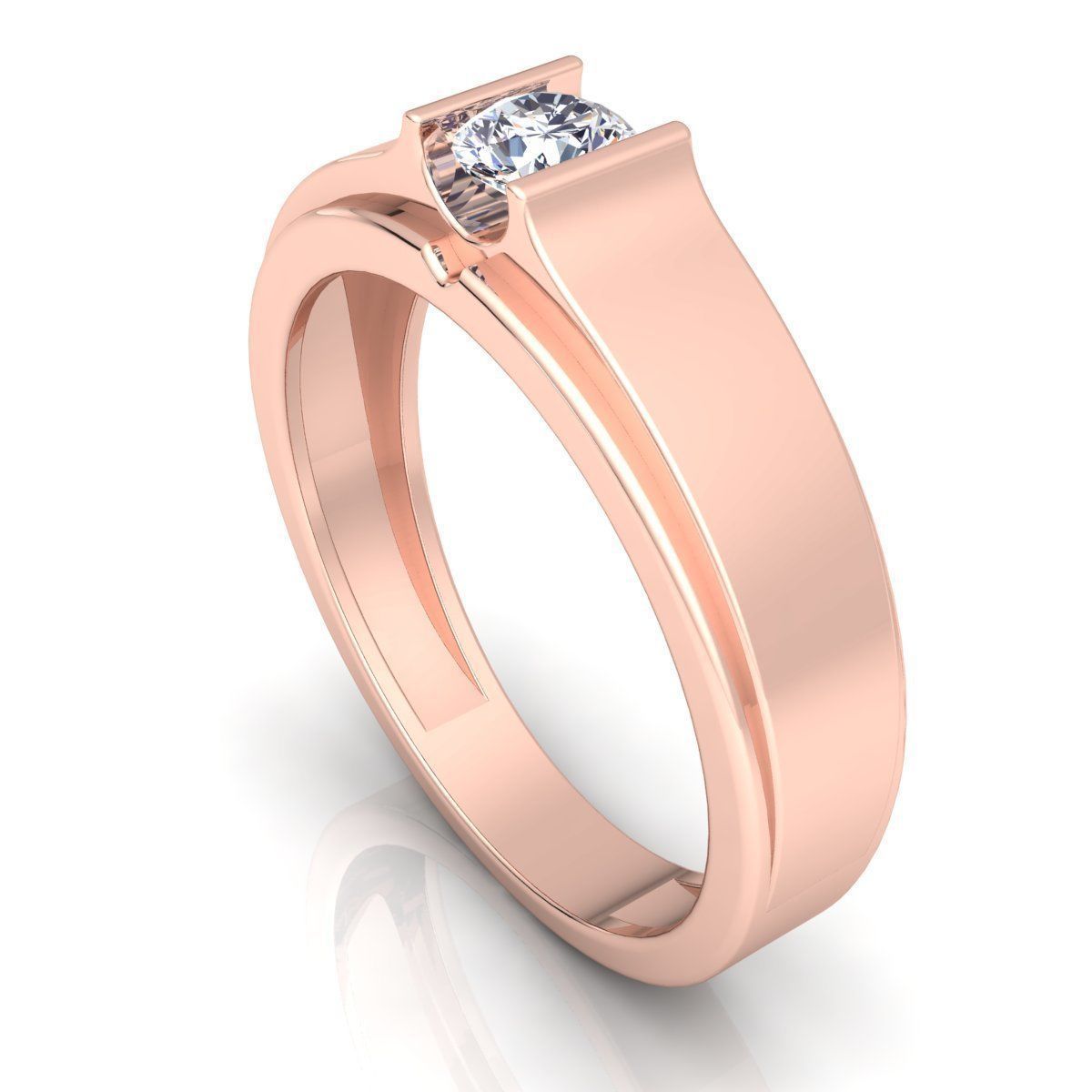 Fancy Solitaire Ring 3d Model And Render Detail 3D print model_3