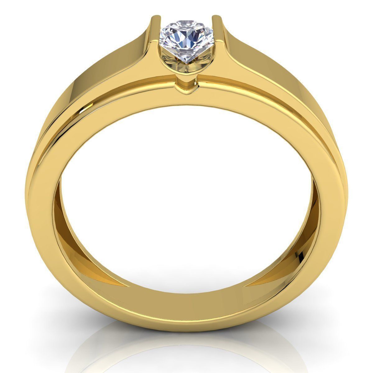 Fancy Solitaire Ring 3d Model And Render Detail 3D print model_6