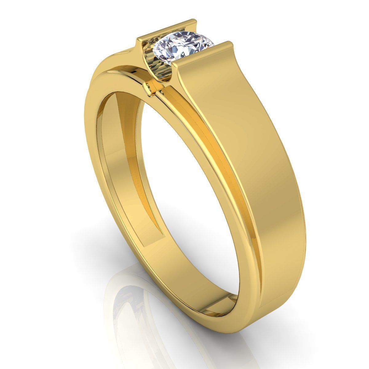 Fancy Solitaire Ring 3d Model And Render Detail 3D print model_7