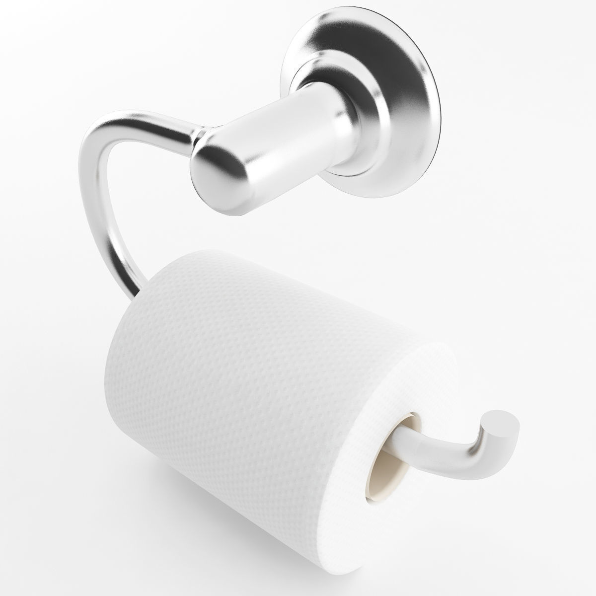 Toilet Paper Holder Style 1 3D model_1