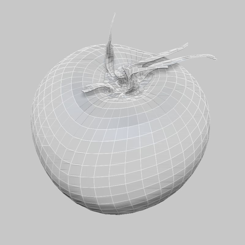 Tomato Low-poly 3D model_6