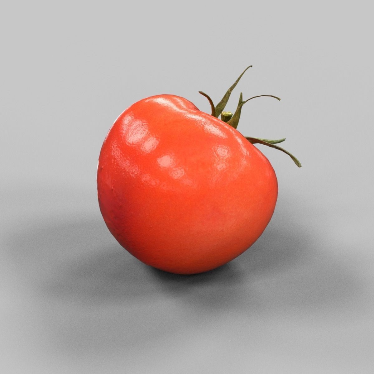Tomato Low-poly 3D model_3