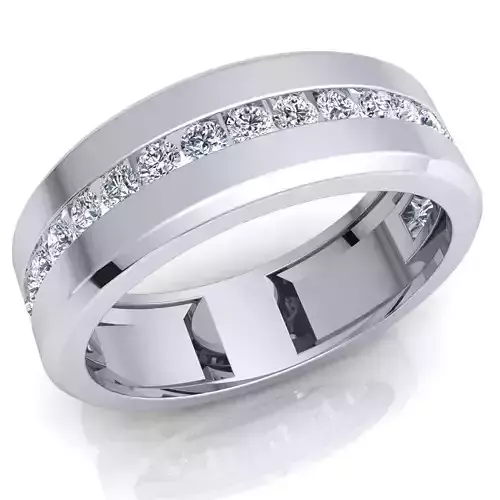 Fancy Woman Diamond Ring 3d Model Print  3D print model