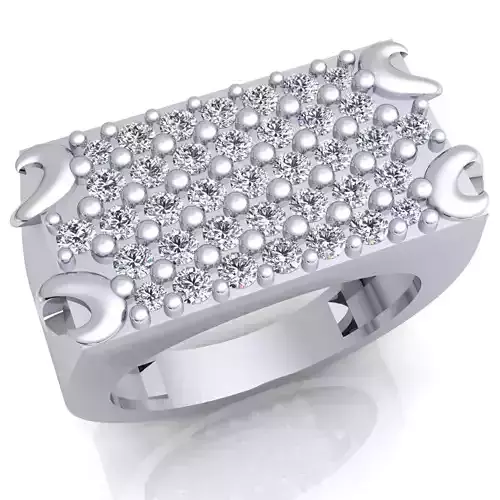 Fancy Mens Ring 3d Model And Render Detail 3D print model