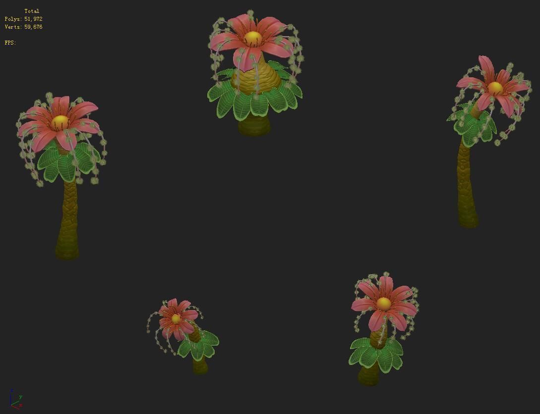 Cartoon Edition - Braids 02 3D model_2