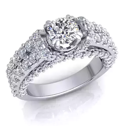 Luxury Vintage Ring 3d Model And Render Detail 3D print model