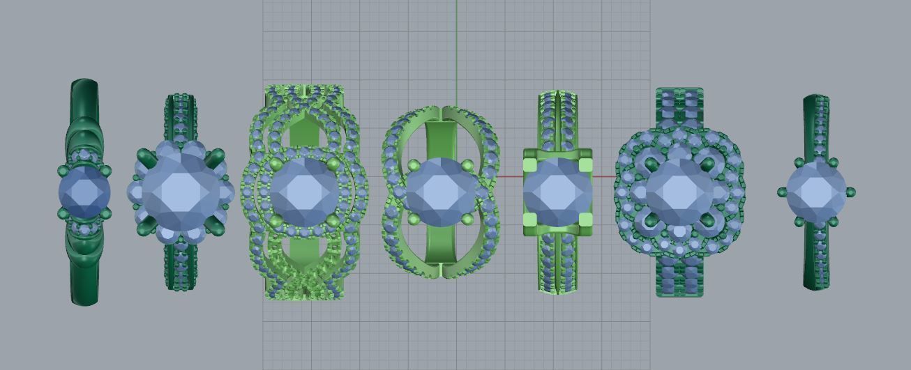  ring jewelry 3D print model_2