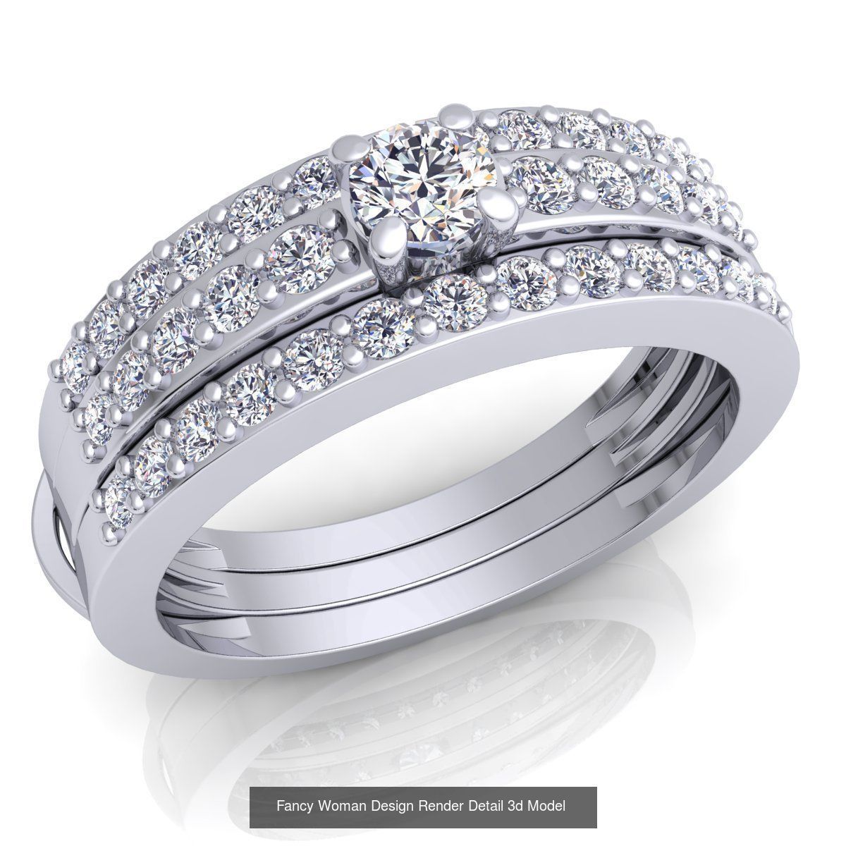 98 Fancy Ring Collection And Render Detail _146