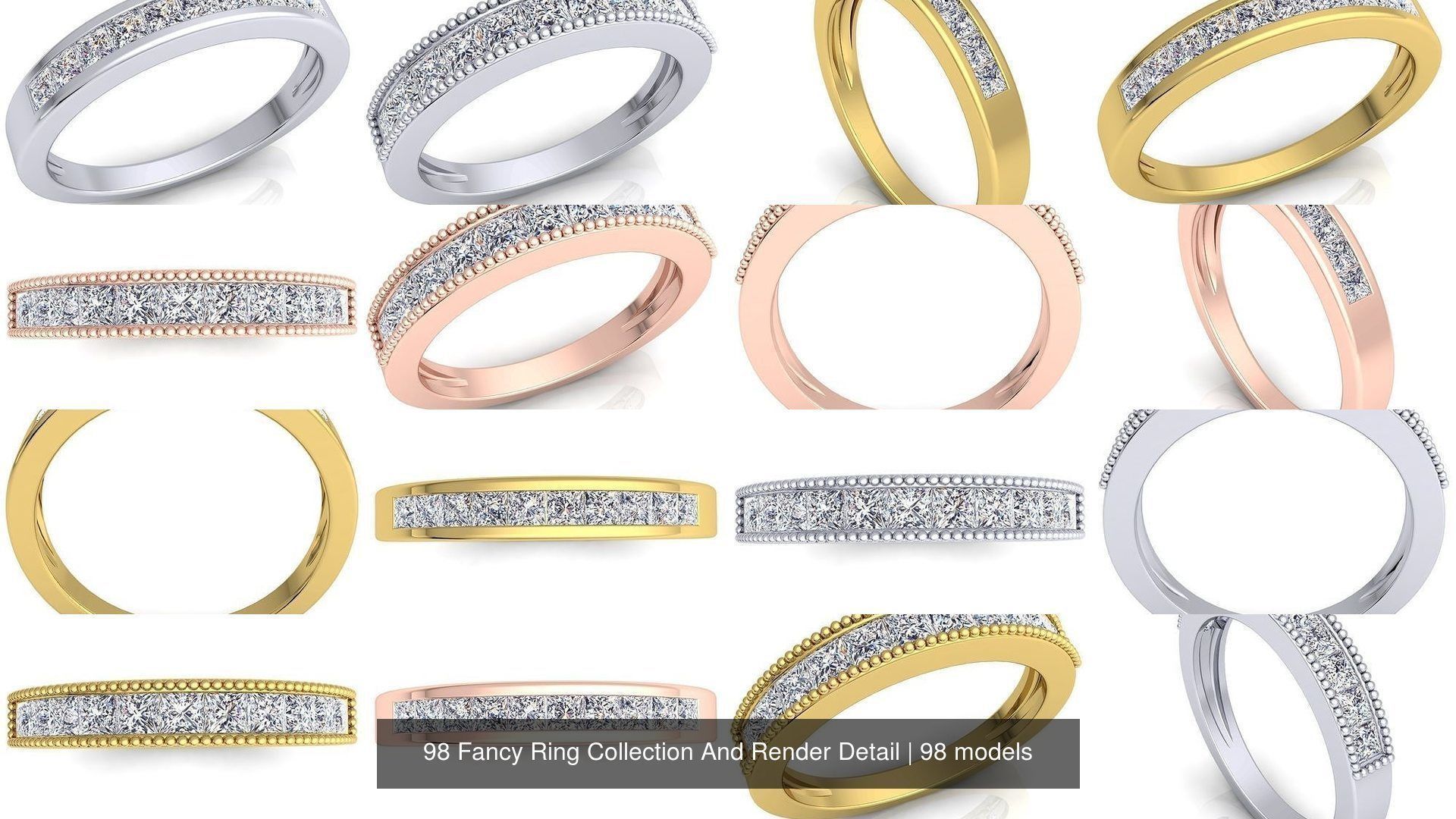 98 Fancy Ring Collection And Render Detail _12