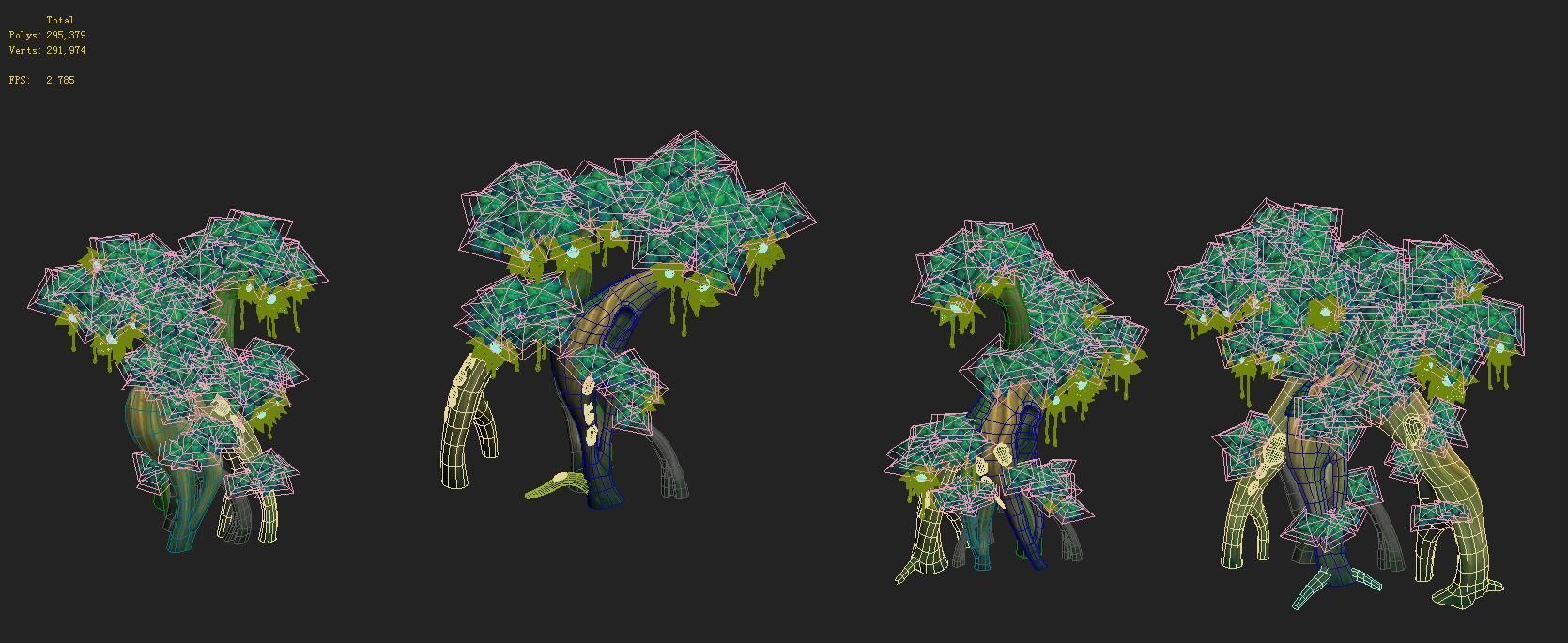 Cartoon Edition - Wizard Tree 3D model_5