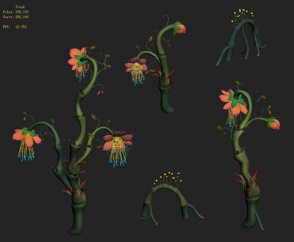 Cartoon version - dragon blue 3D model_4