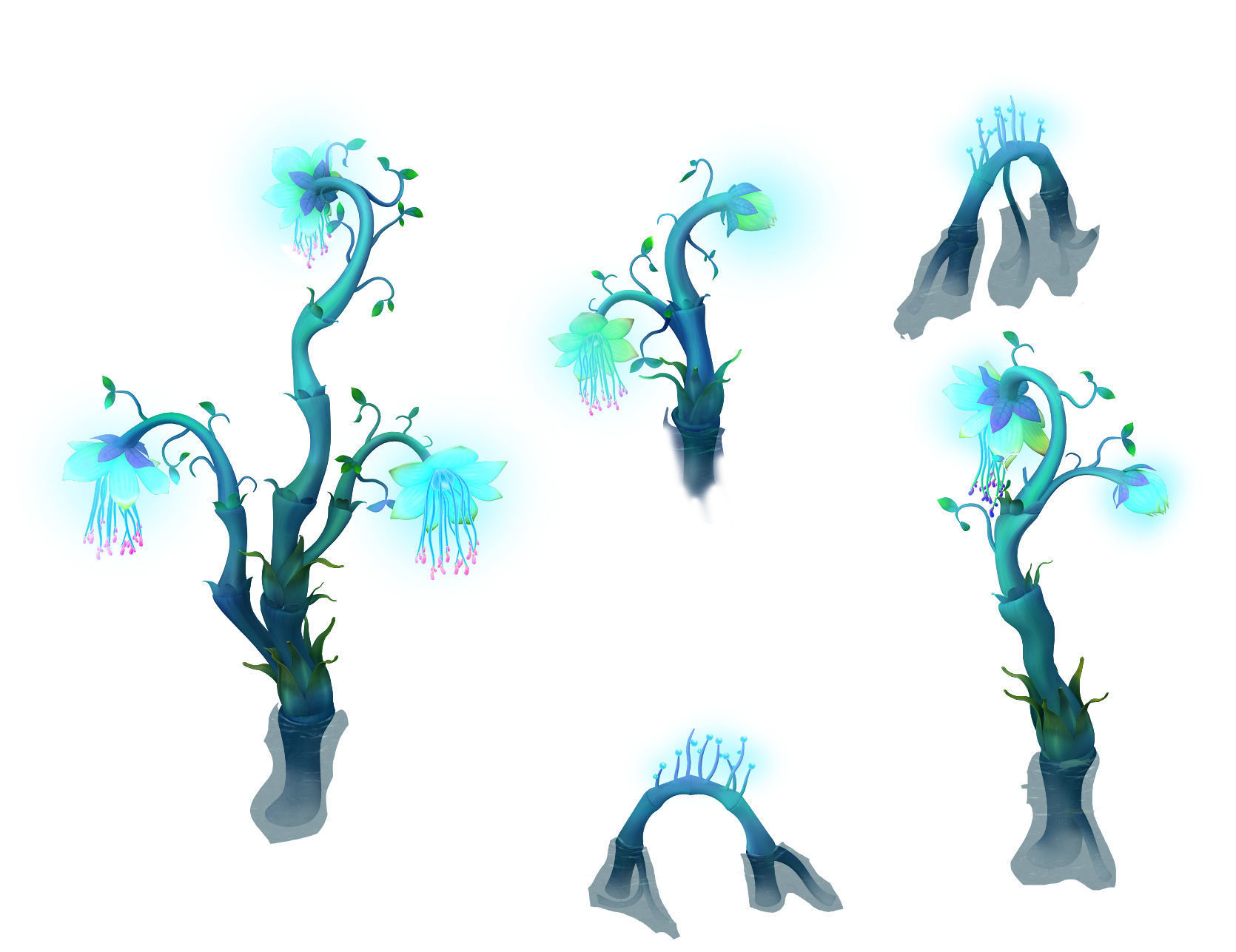 Cartoon version - dragon blue 3D model_3