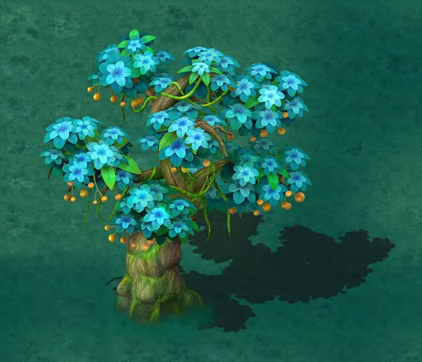 Cartoon version - wonderful fruit tree 01 3D model_0