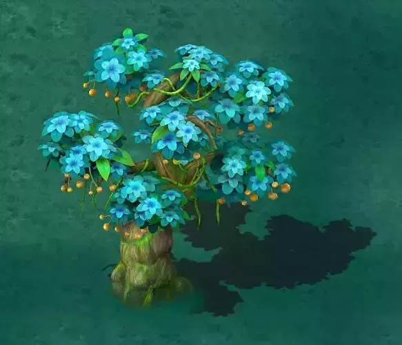 Cartoon version - wonderful fruit tree 01