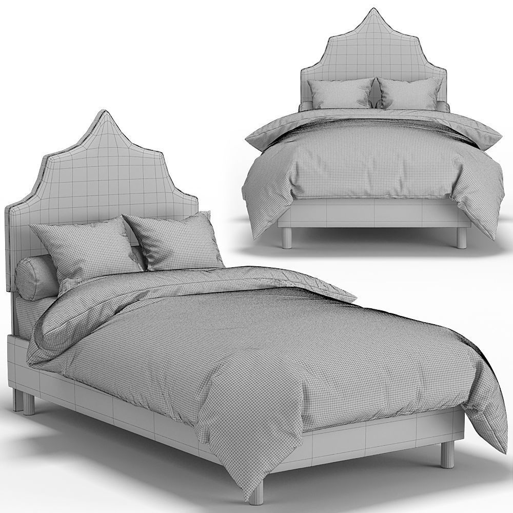 ONE KINGS LANE Camille Kids Bed 3D model_1