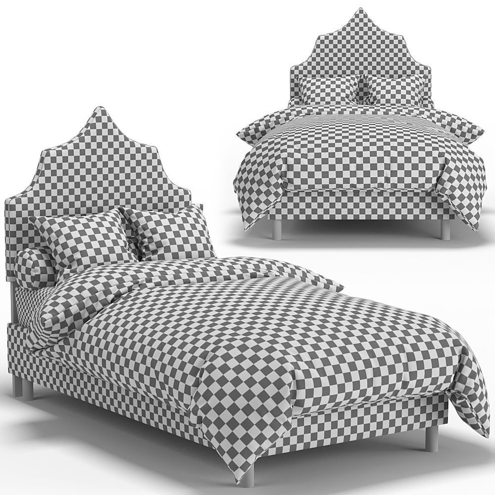 ONE KINGS LANE Camille Kids Bed 3D model_2