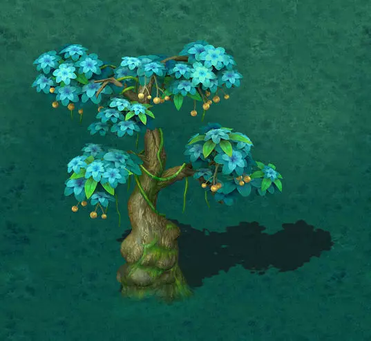 Cartoon version - wonderful fruit tree 03 3D model_0