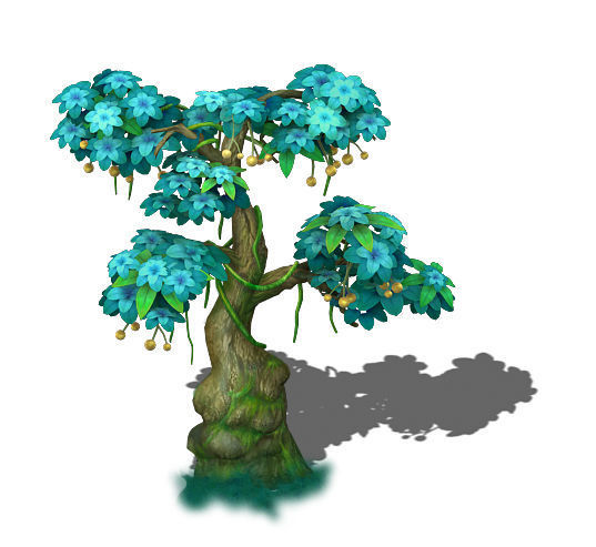 Cartoon version - wonderful fruit tree 03 3D model_1