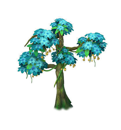 Cartoon version - wonderful fruit tree 05 3D model_1