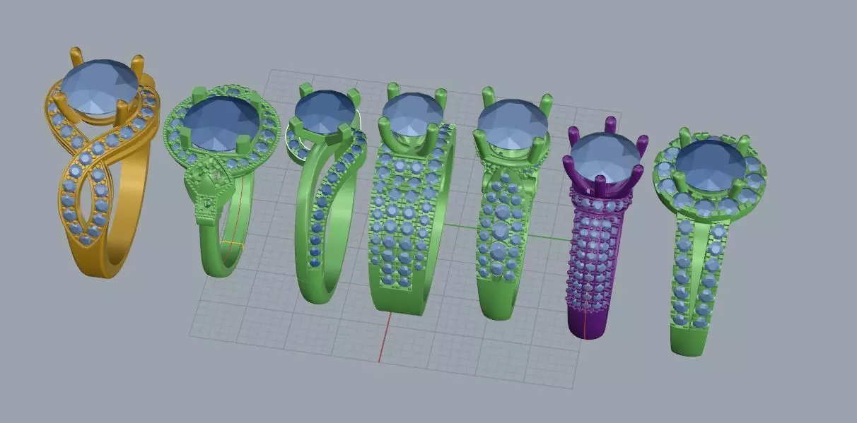  ring jewelry 3D print model_0