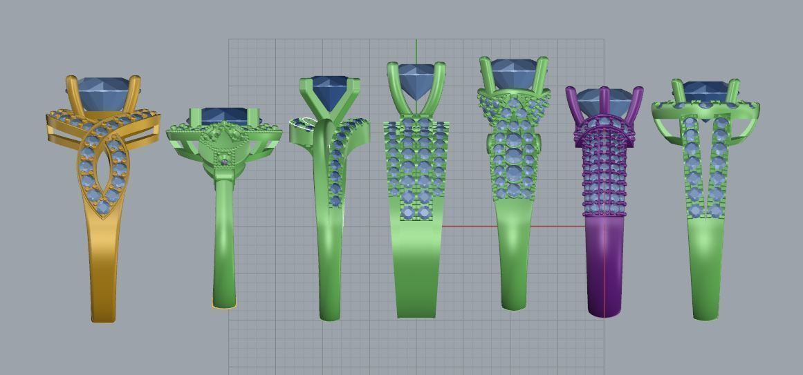  ring jewelry 3D print model_1