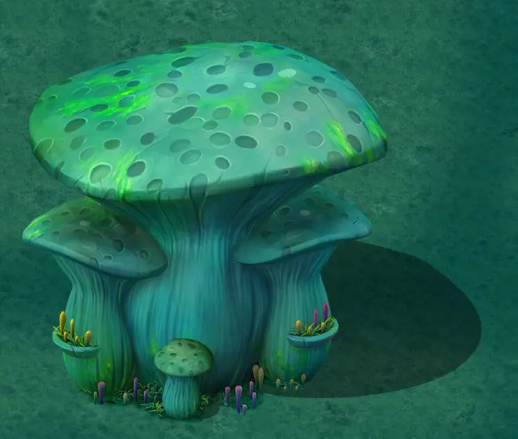 rtoon Edition - Ancient Nu Wa Mushroom Fossil 04 3D model