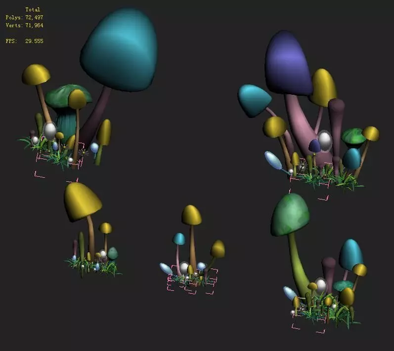 rtoon Edition - Ancient Nu Wa Mushroom Fossil 05 3D model_0